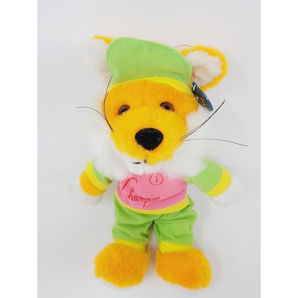Vintage 14"  King Plush Kuddles Fox in workout outfit plush stuffed animal